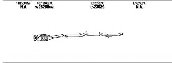 WALKER VWH15467 Система випуску ОГ