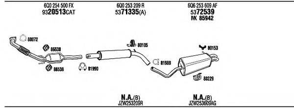 WALKER VWH16105AA Система випуску ОГ