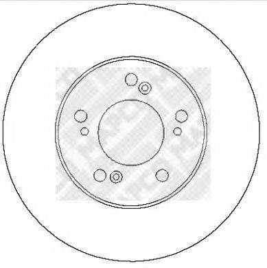 MAPCO 15625 гальмівний диск