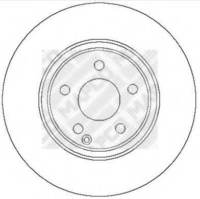 MAPCO 15812 гальмівний диск