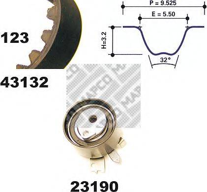 MAPCO 23132 Комплект ременя ГРМ