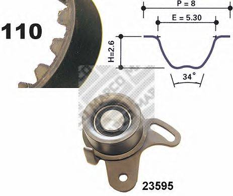 MAPCO 73538 Комплект ременя ГРМ