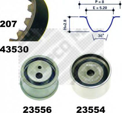 MAPCO 23530 Комплект ременя ГРМ