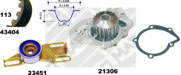 MAPCO 41404 Водяний насос + комплект зубчастого ременя