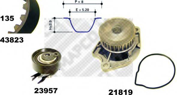 MAPCO 418231 Водяний насос + комплект зубчастого ременя