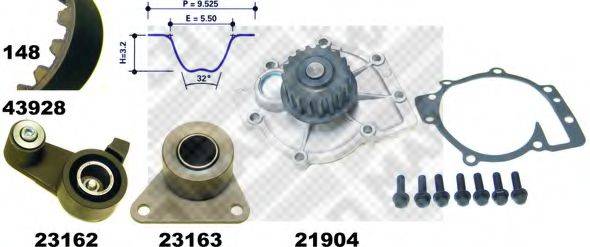 MAPCO 41928 Водяний насос + комплект зубчастого ременя