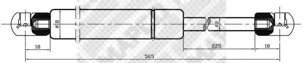 MAPCO 20095 Газова пружина, кришка багажника