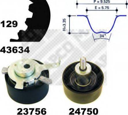 MAPCO 23603 Комплект ременя ГРМ