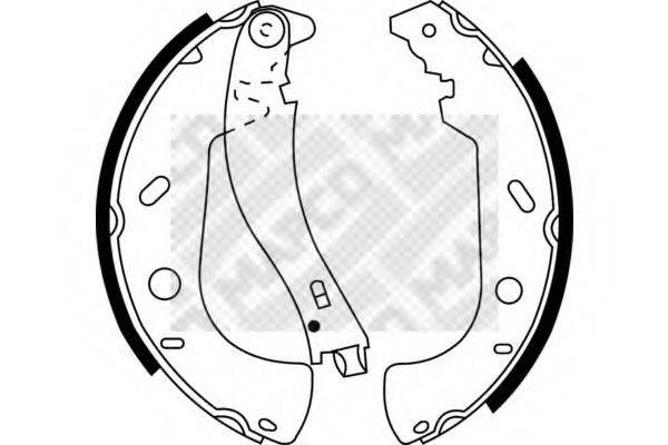 MAPCO 8031 Комплект гальмівних колодок