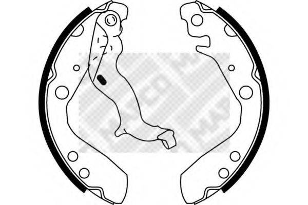 MAPCO 8524 Комплект гальмівних колодок