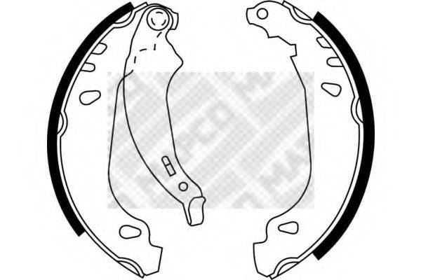 MAPCO 8846 Комплект гальмівних колодок