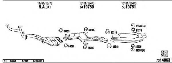 FONOS BW73002 Система випуску ОГ