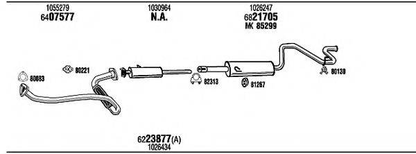 FONOS FO80161A Система випуску ОГ