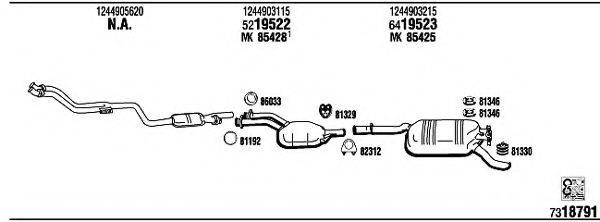 FONOS MB20011B Система випуску ОГ