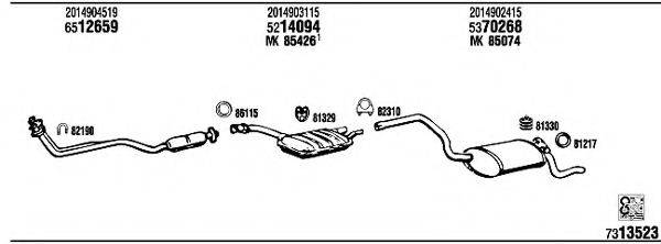 FONOS MB30012B Система випуску ОГ