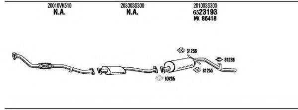 FONOS NI80715 Система випуску ОГ