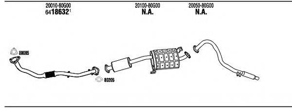 FONOS NI84004 Система випуску ОГ