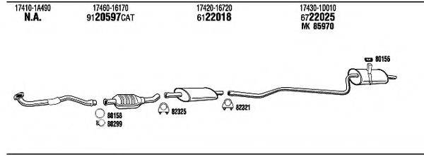 FONOS TO51154B Система випуску ОГ