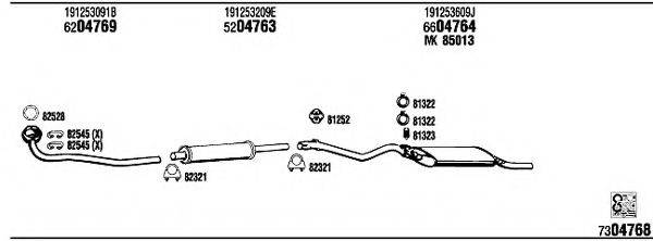 FONOS VW20414 Система випуску ОГ