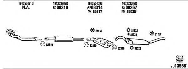 FONOS VW20463 Система випуску ОГ