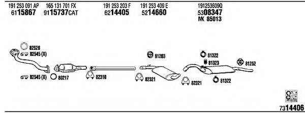 FONOS VW20473A Система випуску ОГ