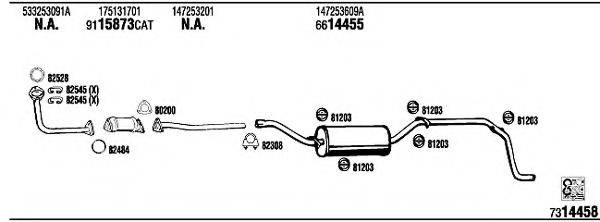 FONOS VW21004 Система випуску ОГ