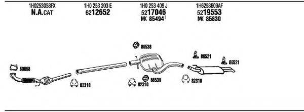 FONOS VW21018 Система випуску ОГ