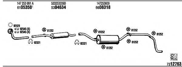 FONOS VW21034 Система випуску ОГ