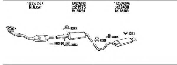 FONOS VW24004 Система випуску ОГ