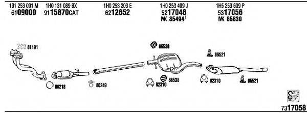 FONOS VW25029 Система випуску ОГ