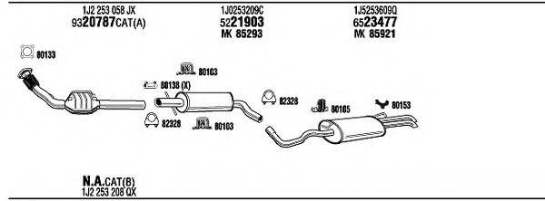 FONOS VW26046 Система випуску ОГ