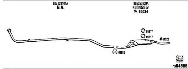 FONOS VW30016 Система випуску ОГ