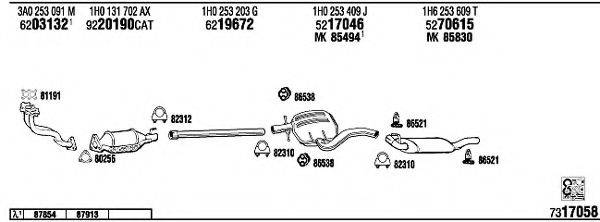 FONOS VW36140 Система випуску ОГ