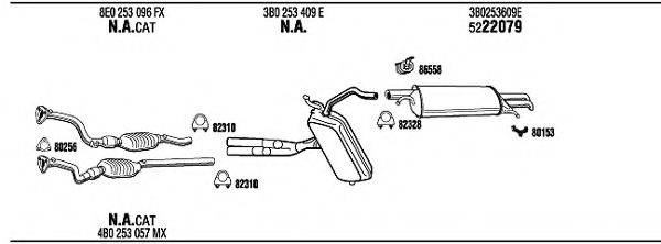 FONOS VW50163 Система випуску ОГ