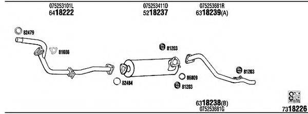 FONOS VW60221 Система випуску ОГ