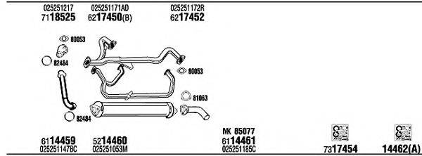 FONOS VW72216 Система випуску ОГ