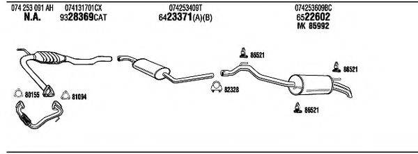 FONOS VW72325 Система випуску ОГ