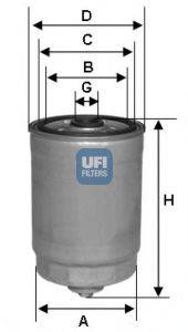 UFI 2435000 Паливний фільтр