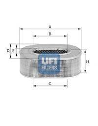 UFI 2725800 Повітряний фільтр