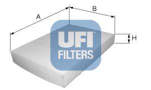 UFI 5312300 Фільтр, повітря у внутрішньому просторі