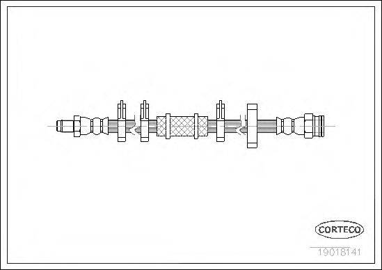 CORTECO 19018141 Гальмівний шланг
