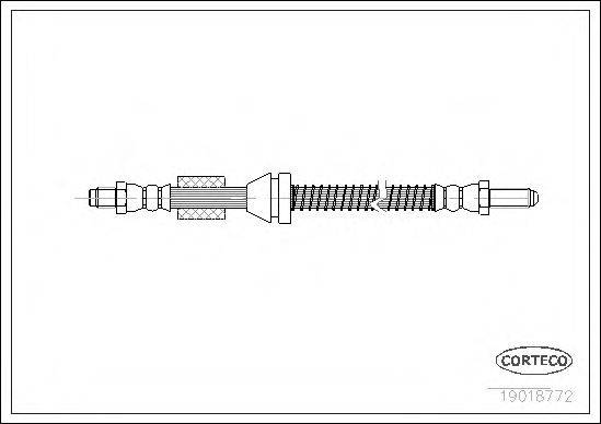 CORTECO 19018772 Гальмівний шланг