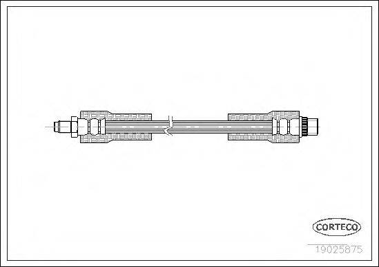 CORTECO 19025875 Гальмівний шланг