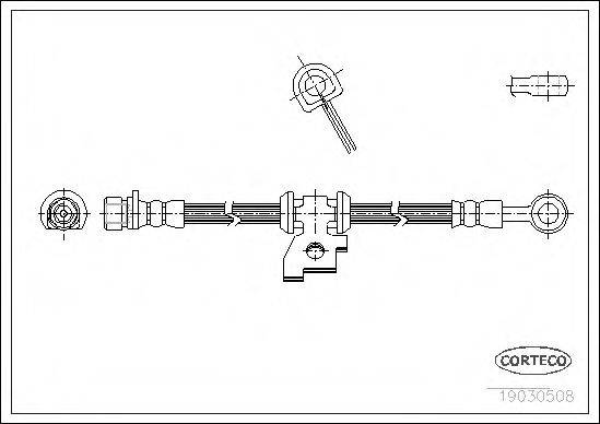 CORTECO 19030508 Гальмівний шланг