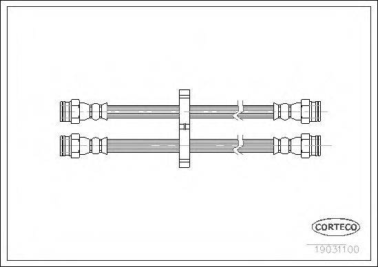 CORTECO 19031100 Гальмівний шланг