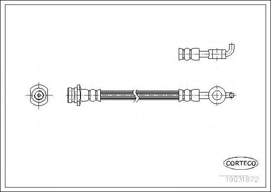 CORTECO 19031872 Гальмівний шланг