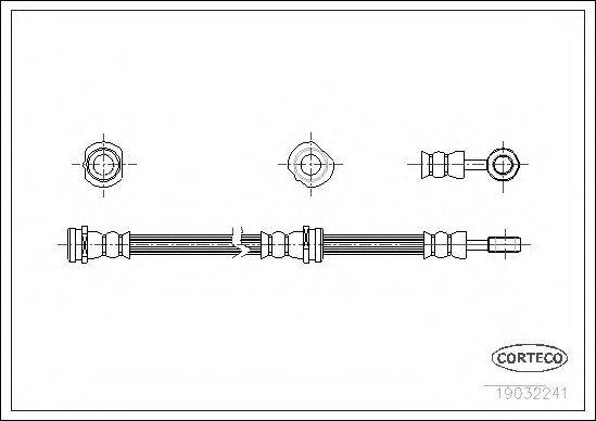 CORTECO 19032241 Гальмівний шланг