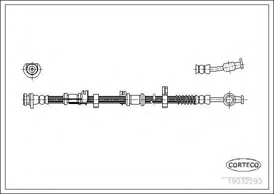 CORTECO 19032293 Гальмівний шланг