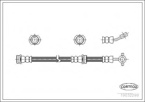 CORTECO 19032299 Гальмівний шланг
