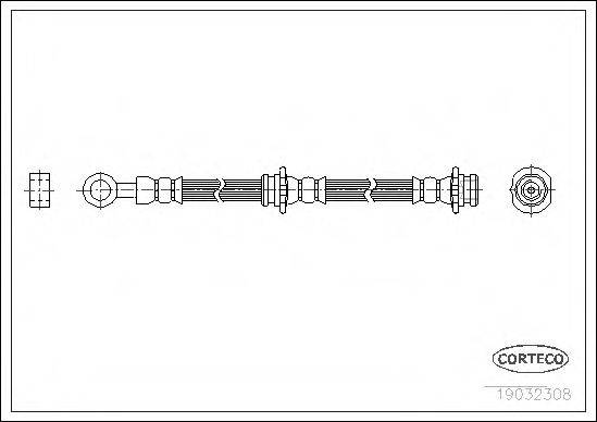 CORTECO 19032308 Гальмівний шланг